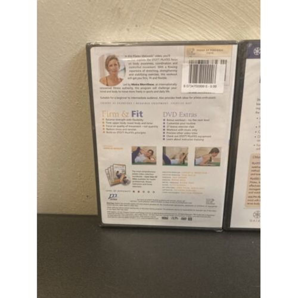 Lot Of 2 Pilates DVDs Stott Moira Ana Caban Define Shape Increase‎ Energy Levels - Picture 5 of 6